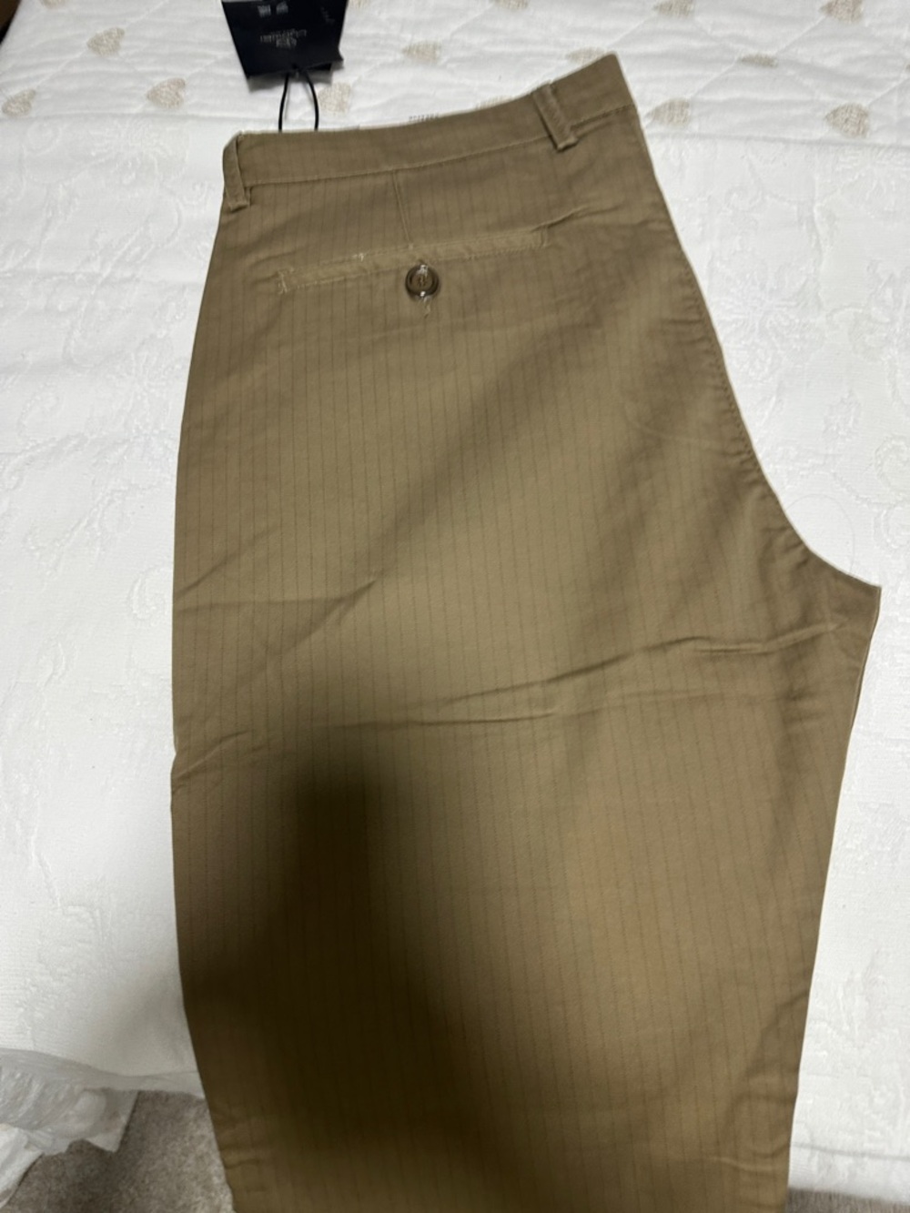 Classic Pinstripe Khaki Dress Pants